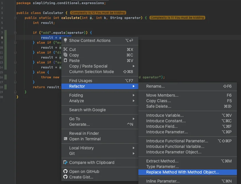 Replace Method with Method Object